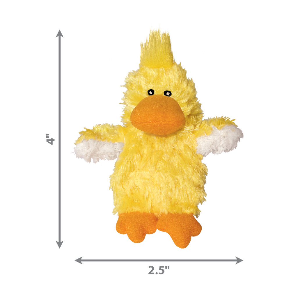 KONG Dr. Noyz Duck Plush Dog Toy with Removable Squeaker