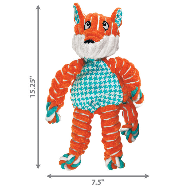 KONG Floppy Knots Dog Toy with Knotted Rope and Squeaker