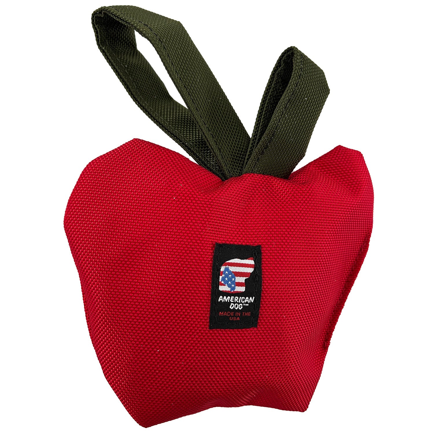Lucky Dog Apple Tug Dog Toy – 7" Ballistic, Squeakerless