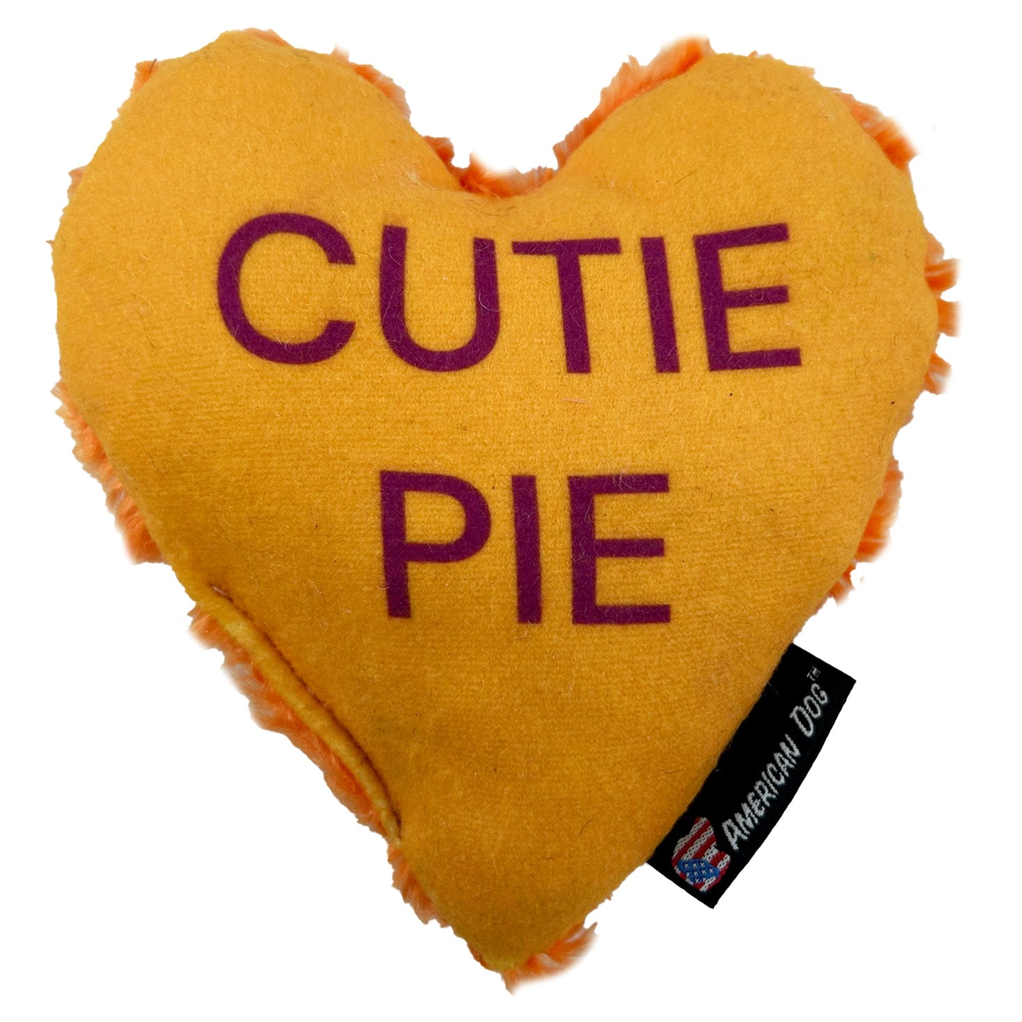 Lucky Dog Personalized Conversation Heart Plush Toy, 6"