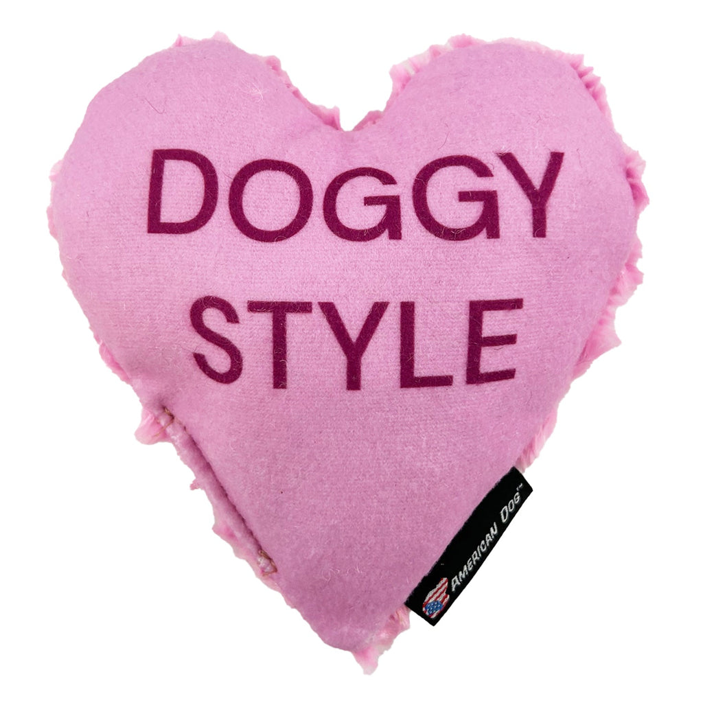 Lucky Dog Personalized Conversation Heart Plush Toy, 6"