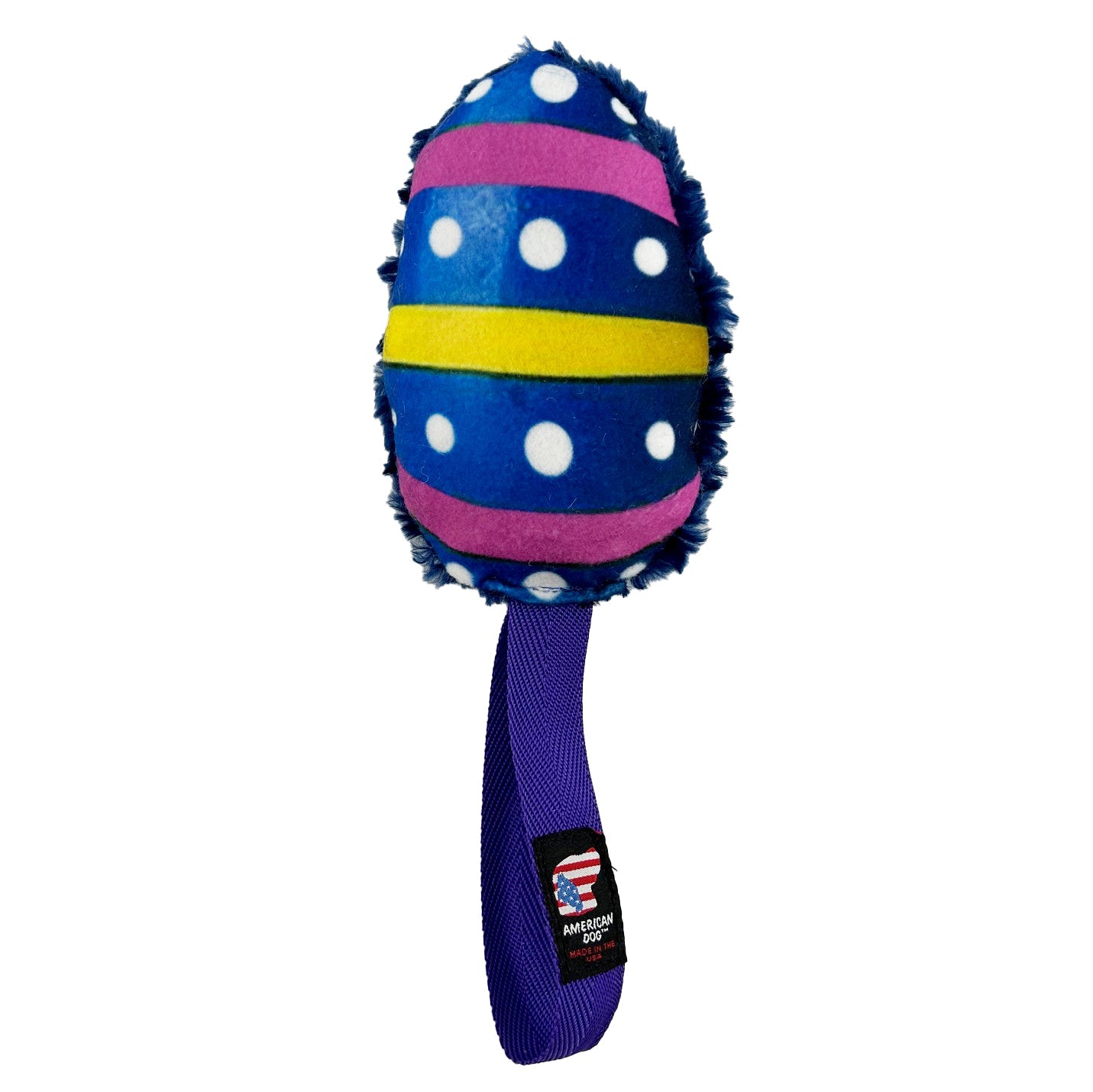 Lucky Dog Easter Egg Tug Toy – Plush, Squeaky, Made in USA