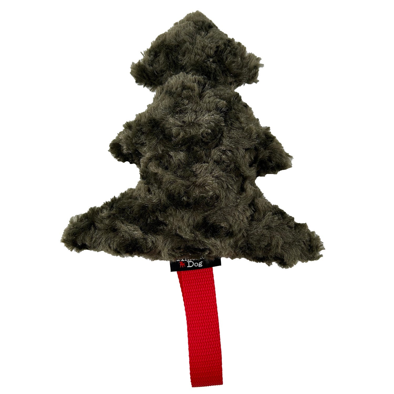 Holiday Tree Tug Plush Dog Toy – Soft Minky Fleece, Squeaker, 8"