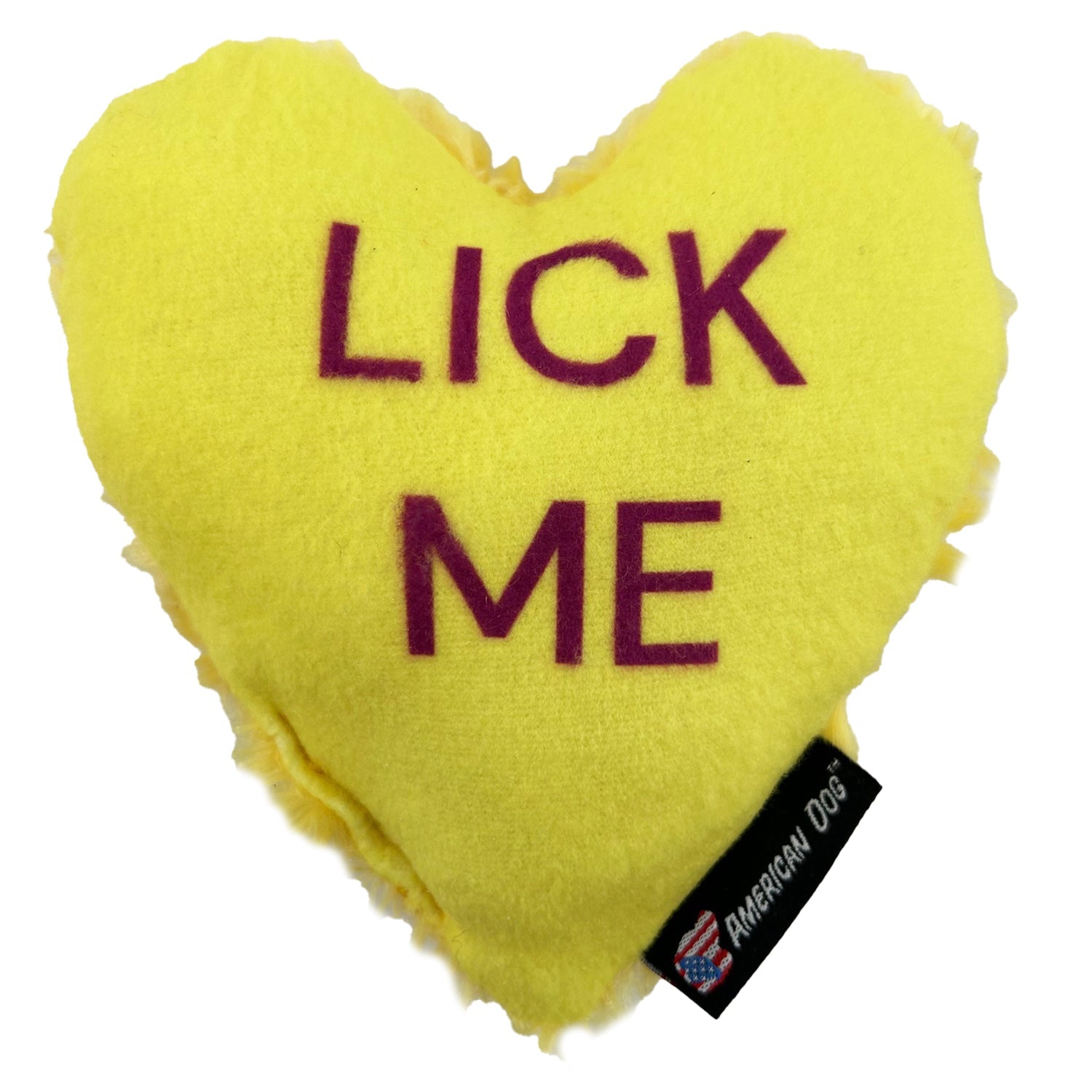 Lucky Dog Personalized Conversation Heart Plush Toy, 6"