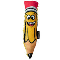 Lucky Dog Pencil Plush Dog Toy – Minky Fleece, 11"