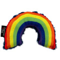 Lucky Dog Rainbow Plushie Squeaky Toy – 7.5" x 5.5" Minky Fleece