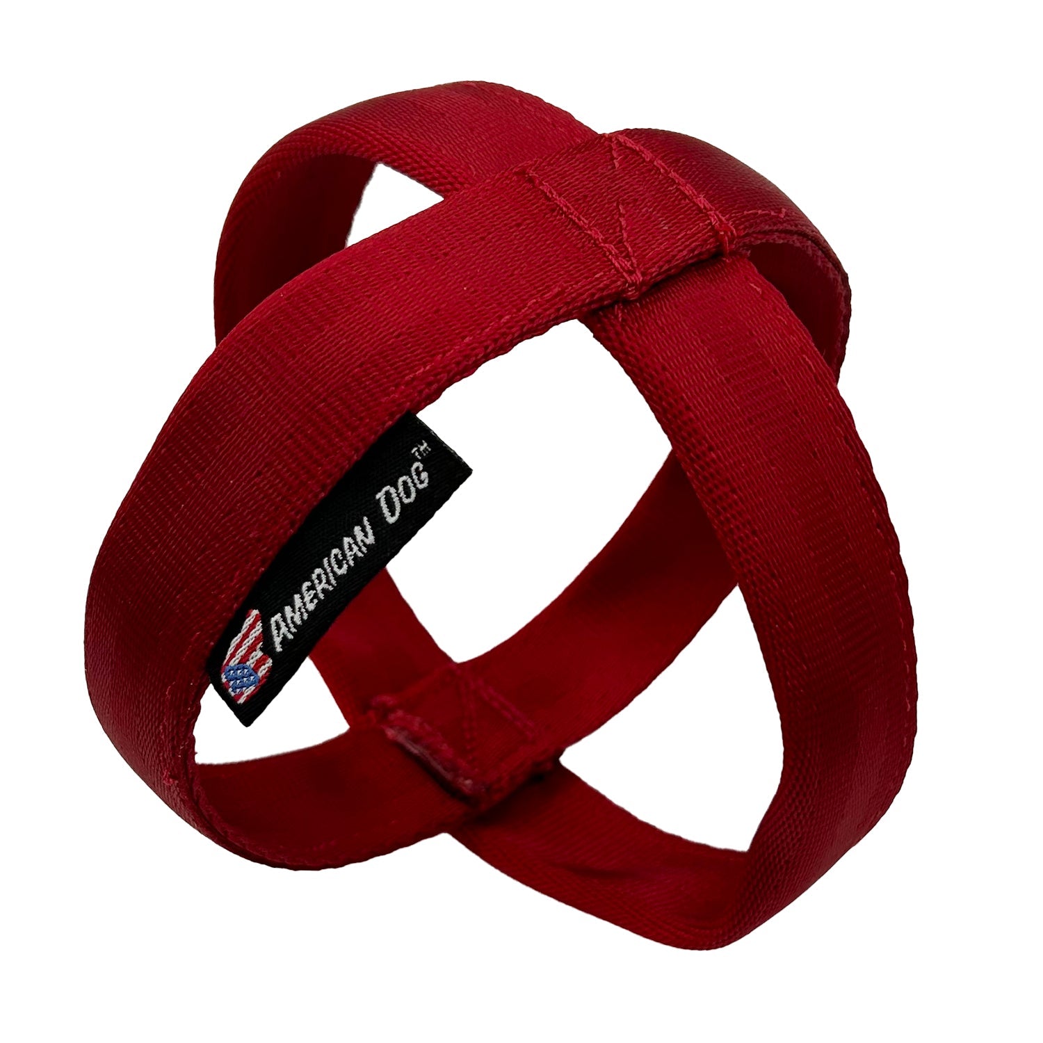 Lucky Dog Ornament Seatbelt Dog Toy, 5" Polyester Webbing