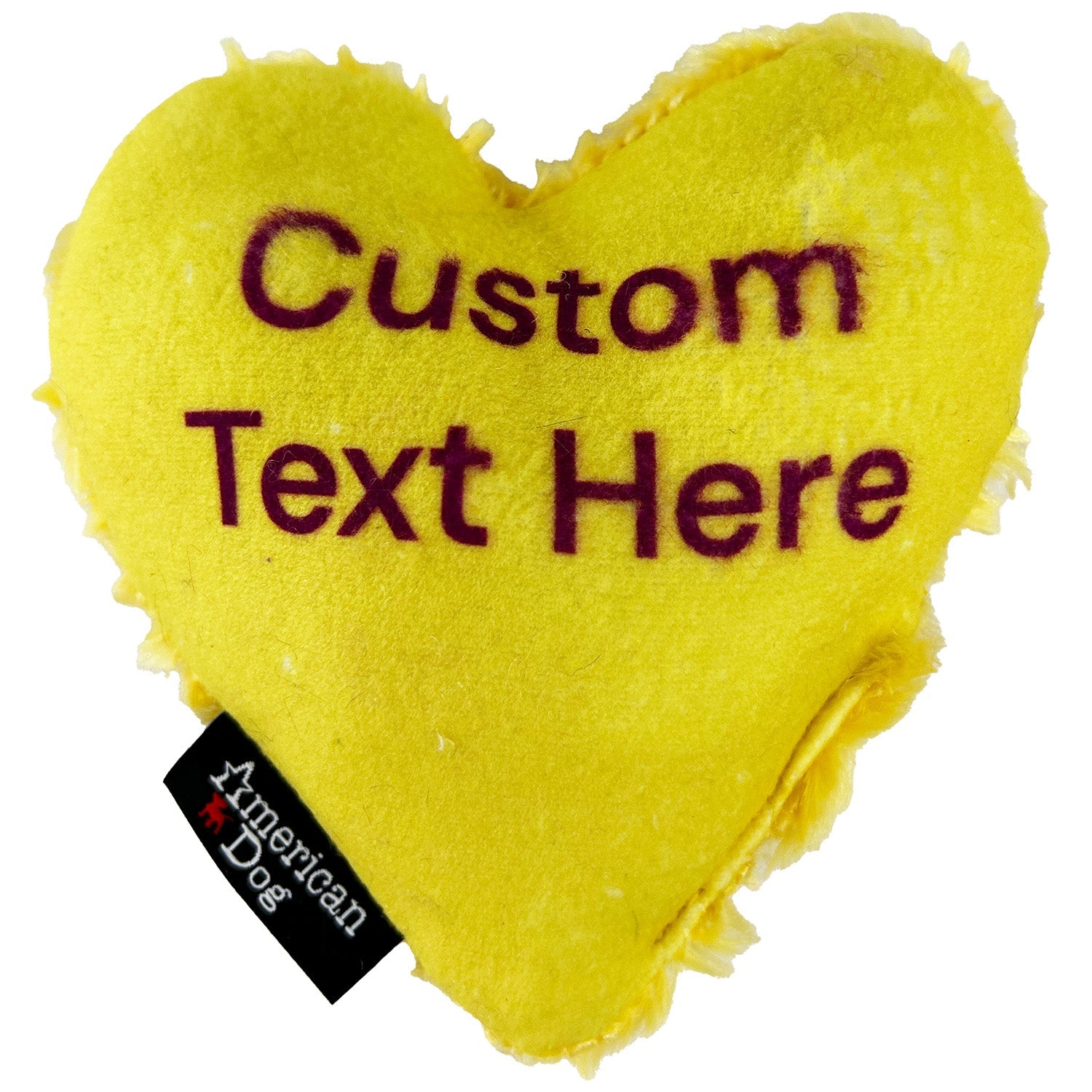 Lucky Dog Personalized Conversation Heart Plush Toy, 6"