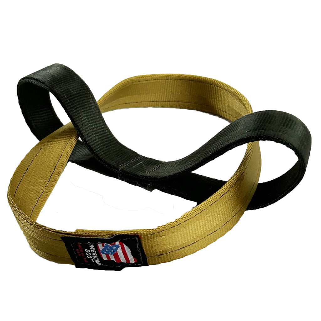 Celtic Knot Seatbelt Tug Toy for Dogs, Gold & Dark Green, 7"
