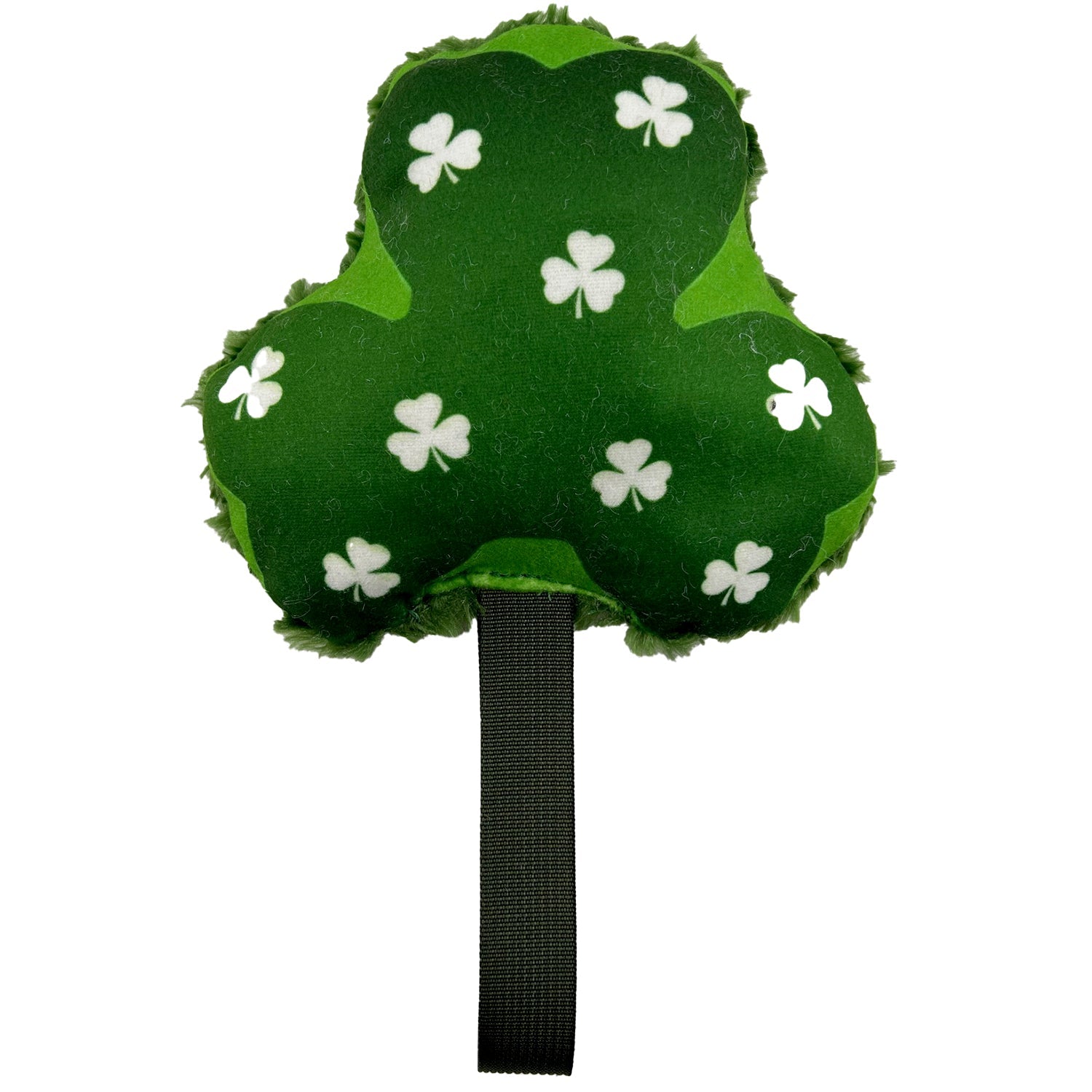 Lucky Dog Shamrock Tug Toy – Customizable Squeaky Plush, 7"