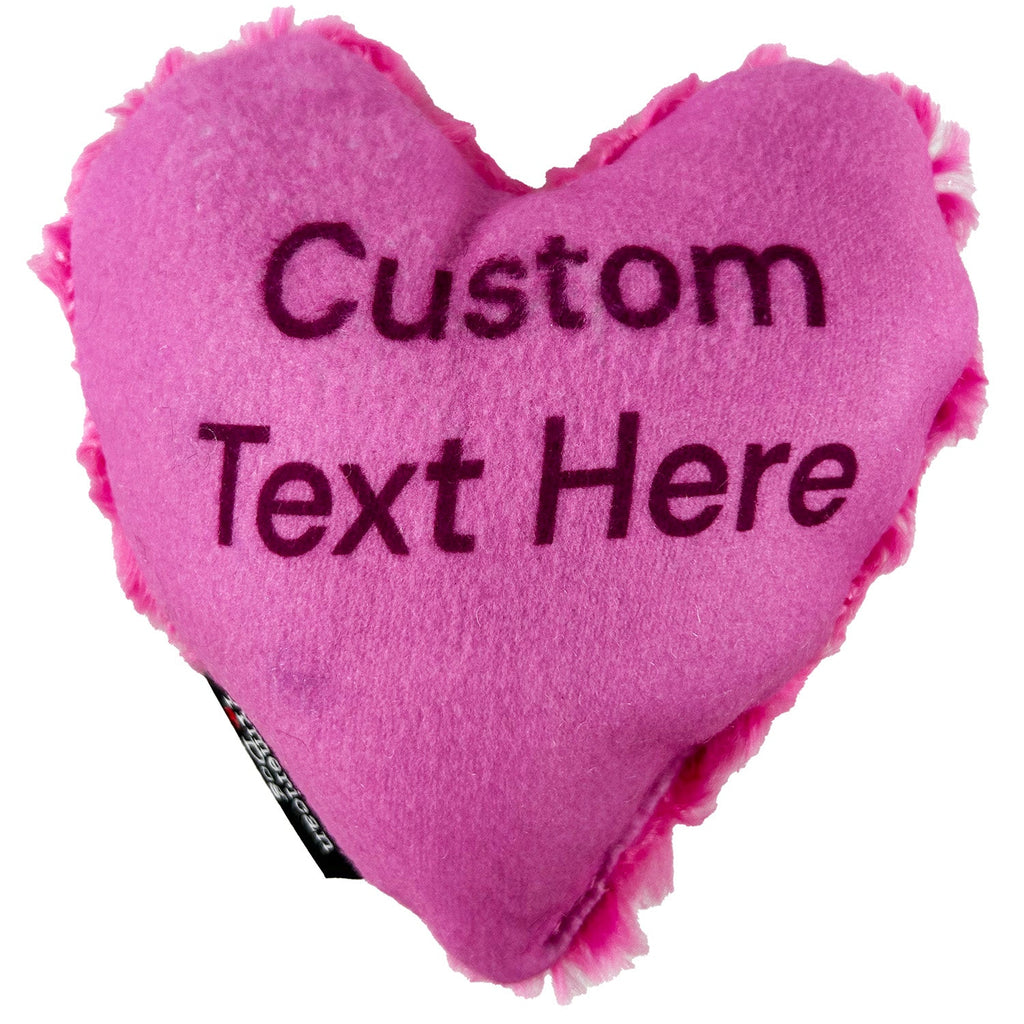 Lucky Dog Personalized Conversation Heart Plush Toy, 6"
