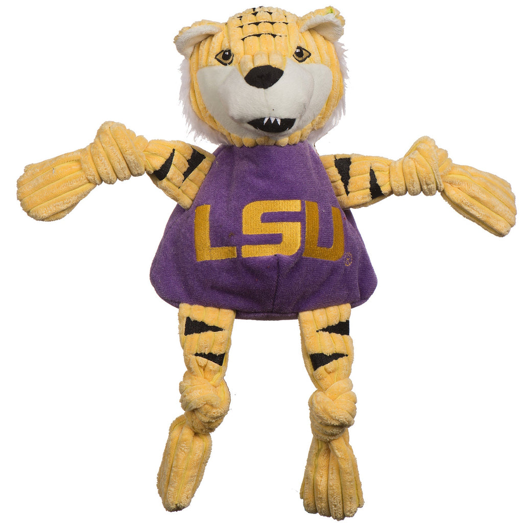 LSU Mike the Tiger Plush Dog Toy with Squeakers