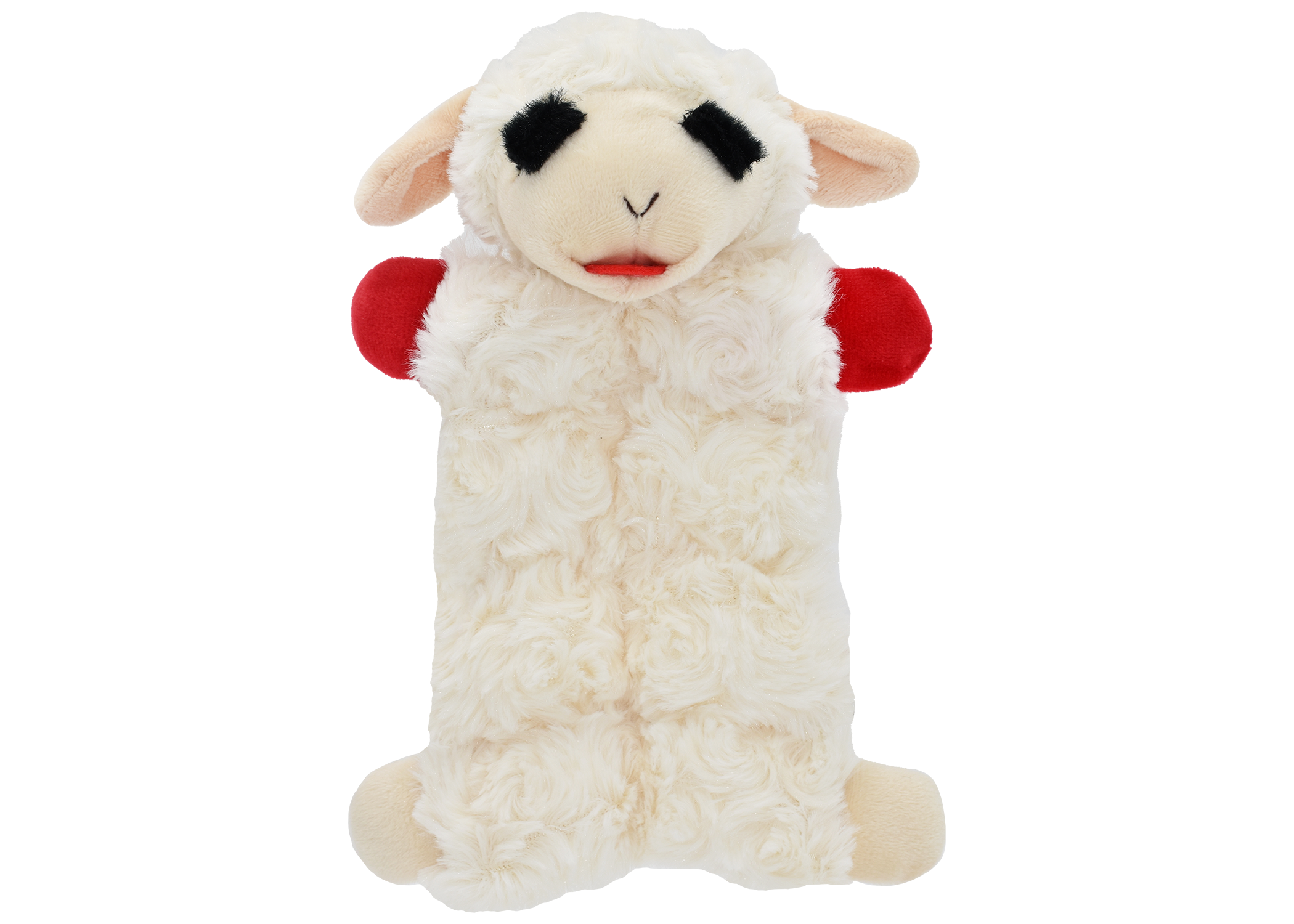 Lamb Chop Squeaker Mat Plush Dog Toy with 9 Squeakers