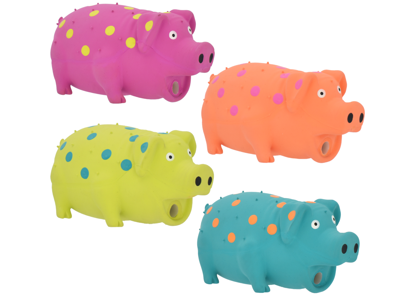 Latex Dog Toy for Gentle Chewers, Assorted Colors