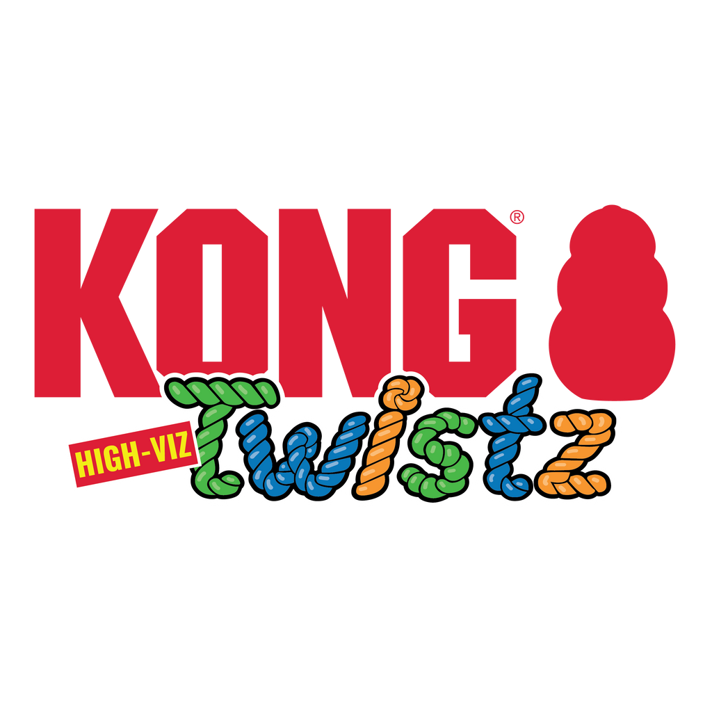 KONG Twistz High-Visibility Glow Ball for Dogs