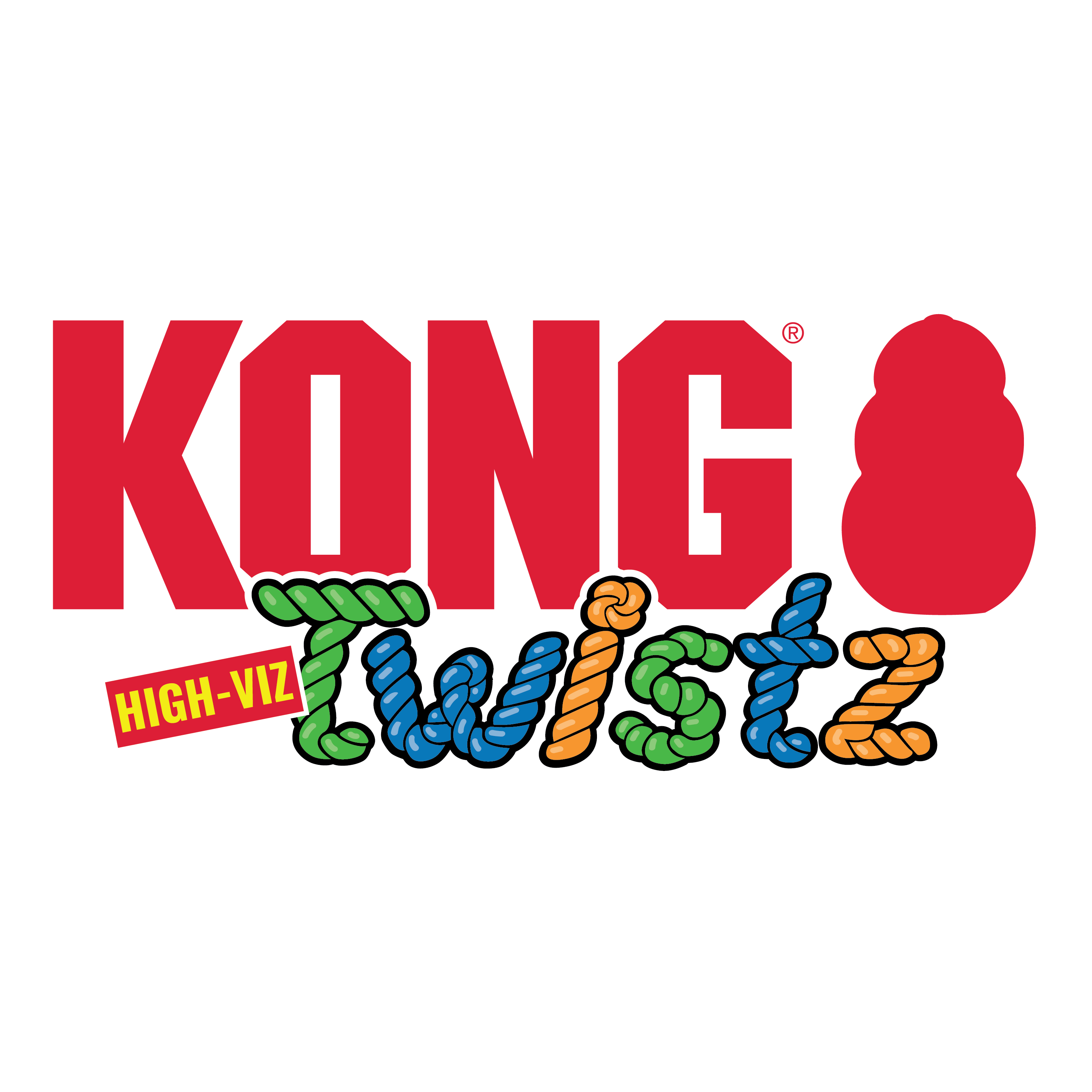 KONG Twistz High-Visibility Glow Ball for Dogs