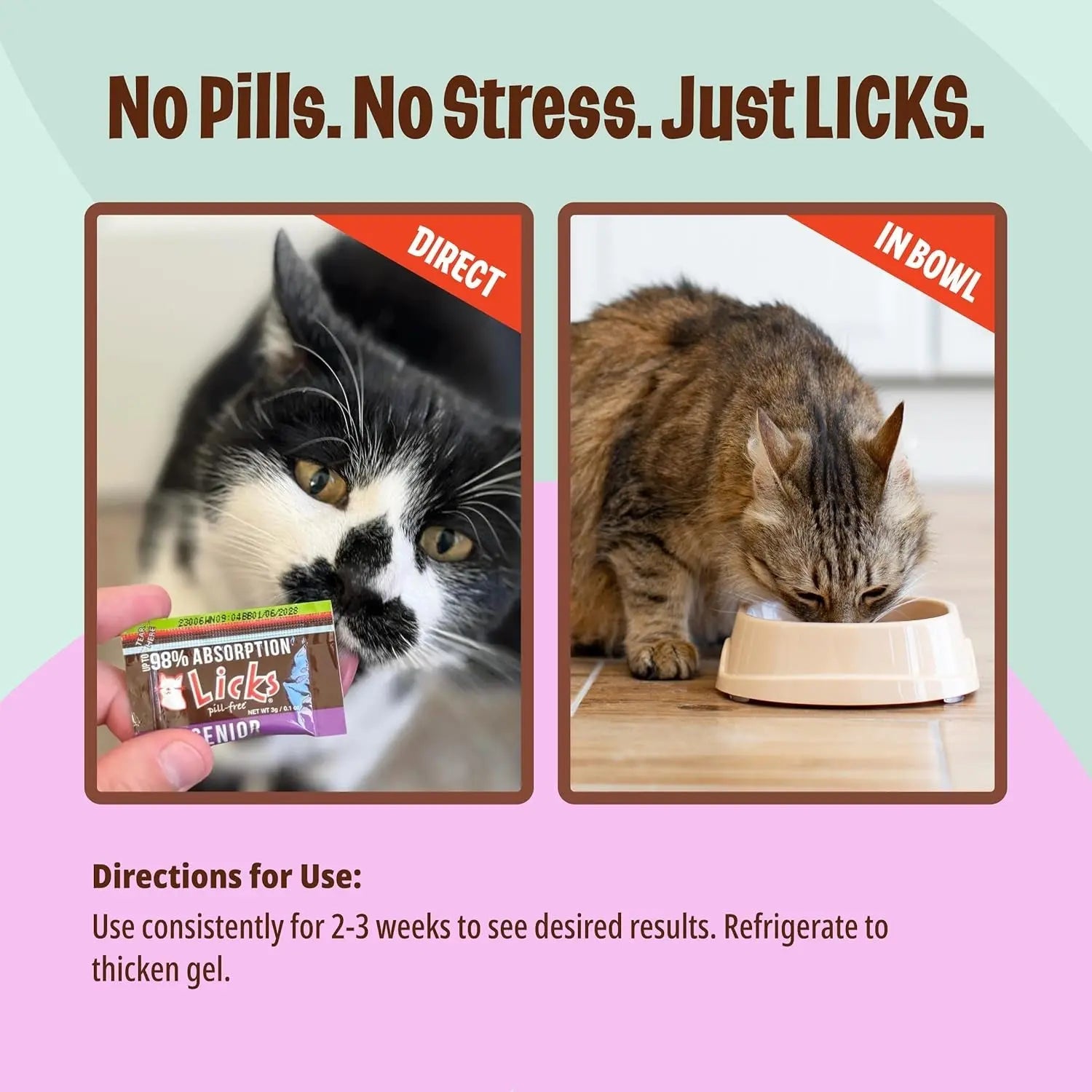 Senior Cat Gel Supplement with Omega-3, Taurine & B Vitamins