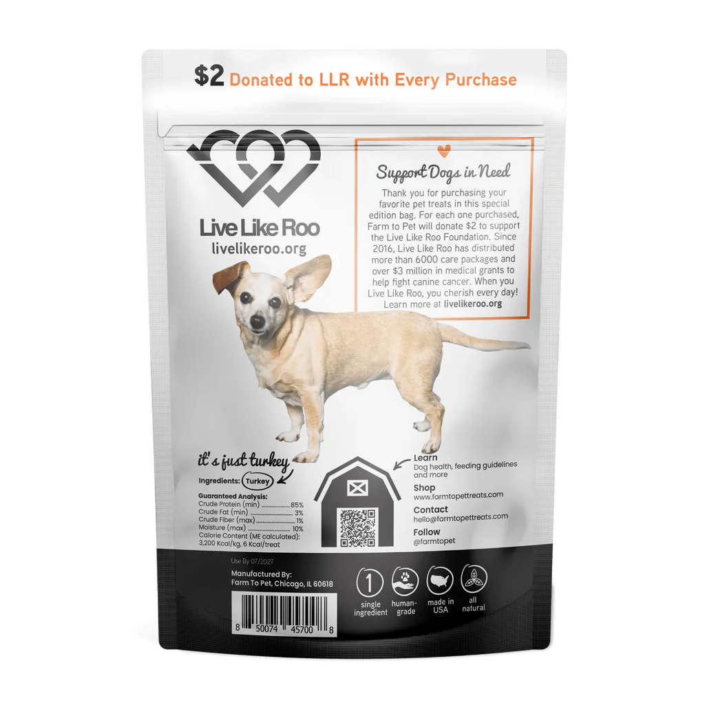 Turkey Chips Dog Treats – Special Edition for Canine Cancer Care