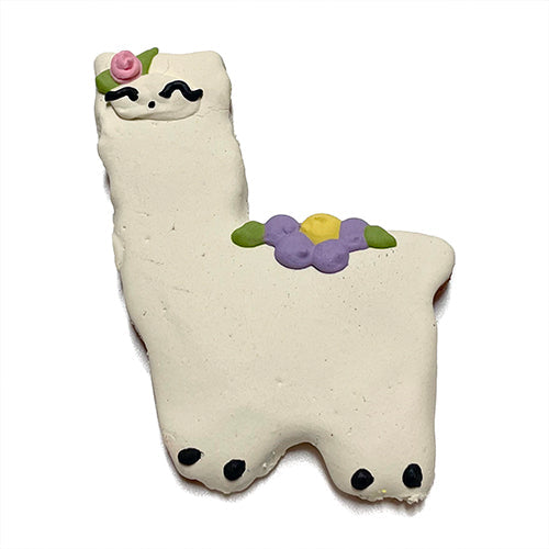 Llama-Shaped Peanut Butter Dog Treats, 12-Pack