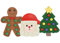 Holiday Latex Squeaky Dog Toy – Santa, Gingerbread, or Tree