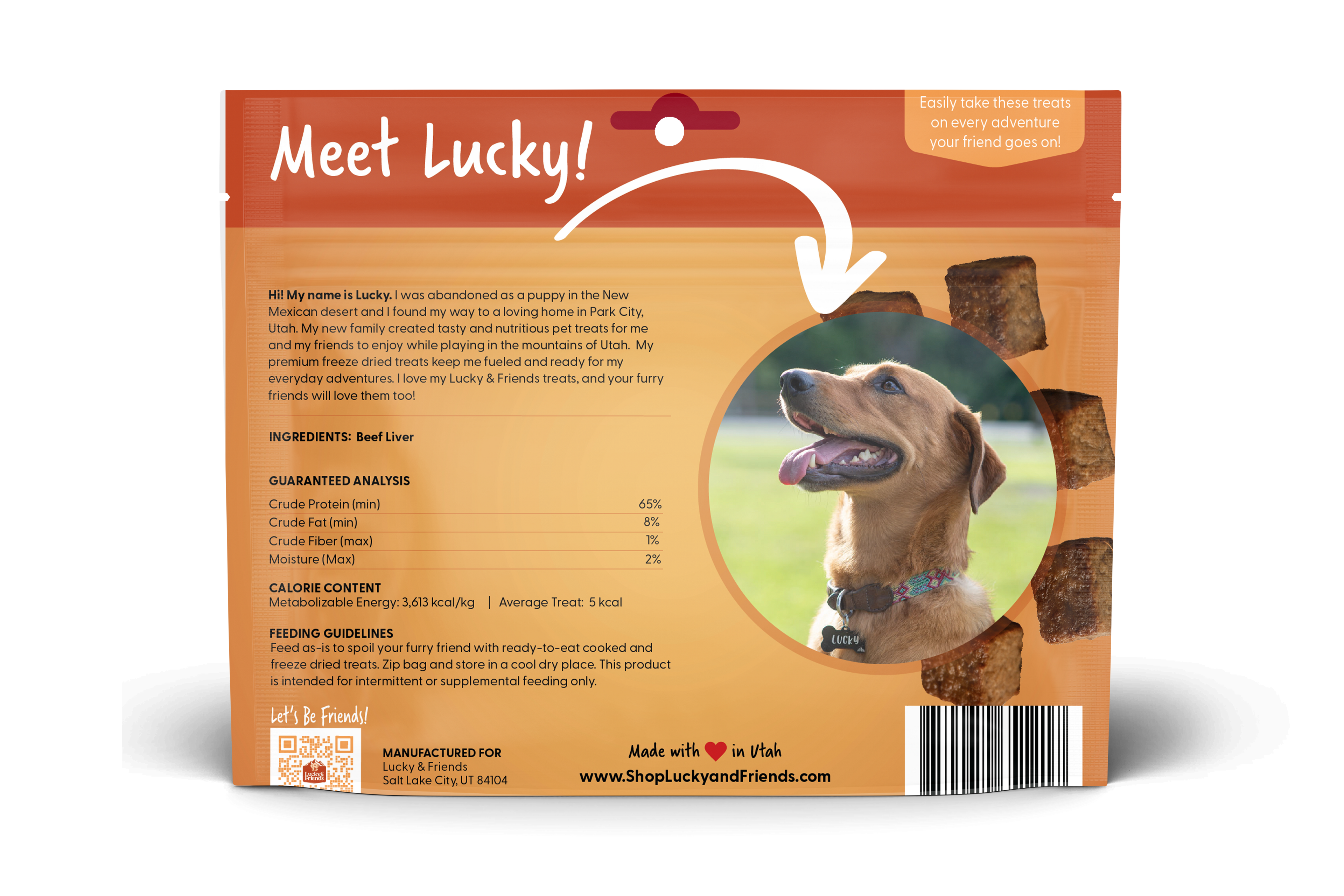 Lucky & Friends Freeze-Dried Beef Liver Dog Treats