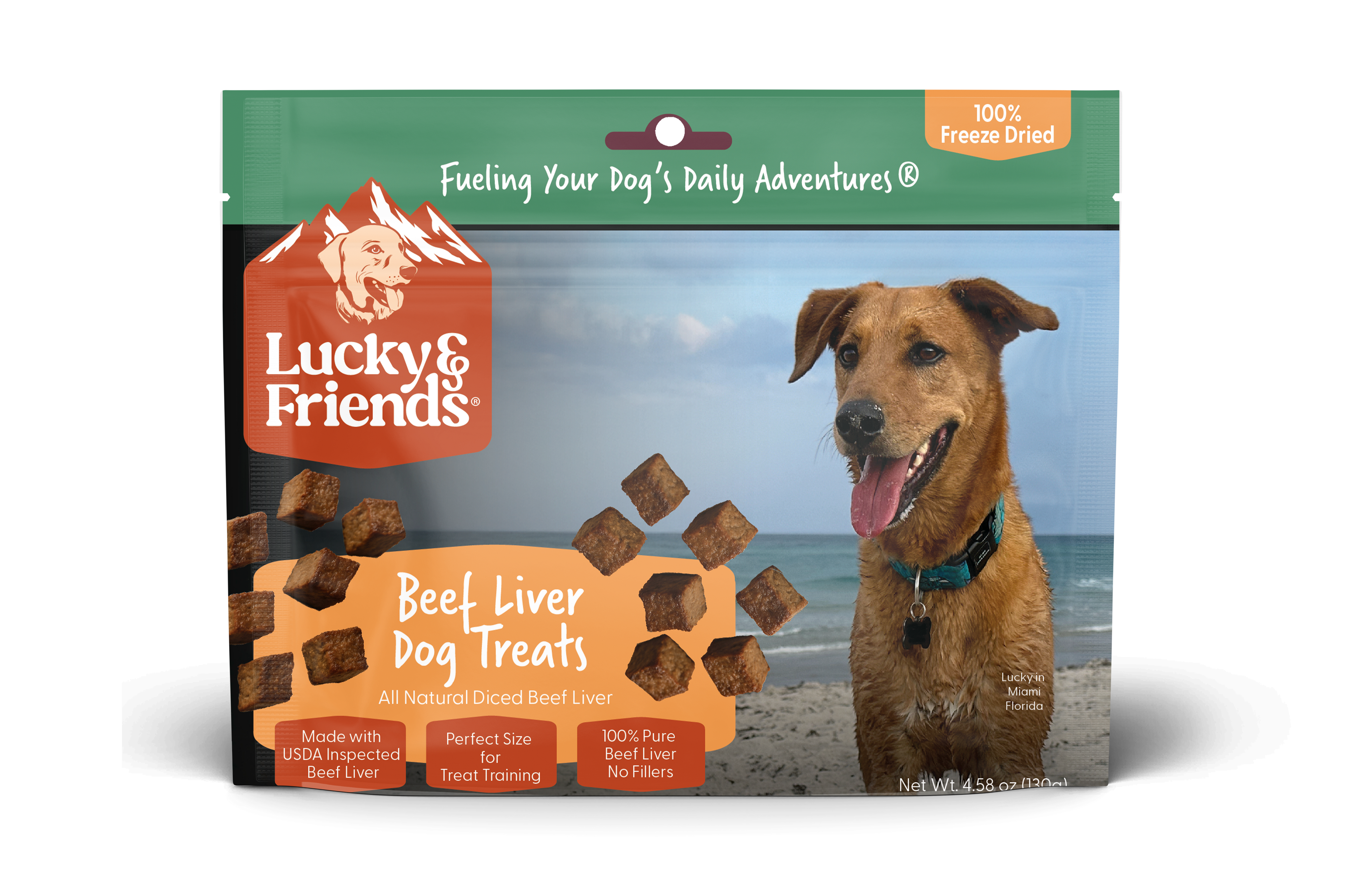 Lucky & Friends Freeze-Dried Beef Liver Dog Treats