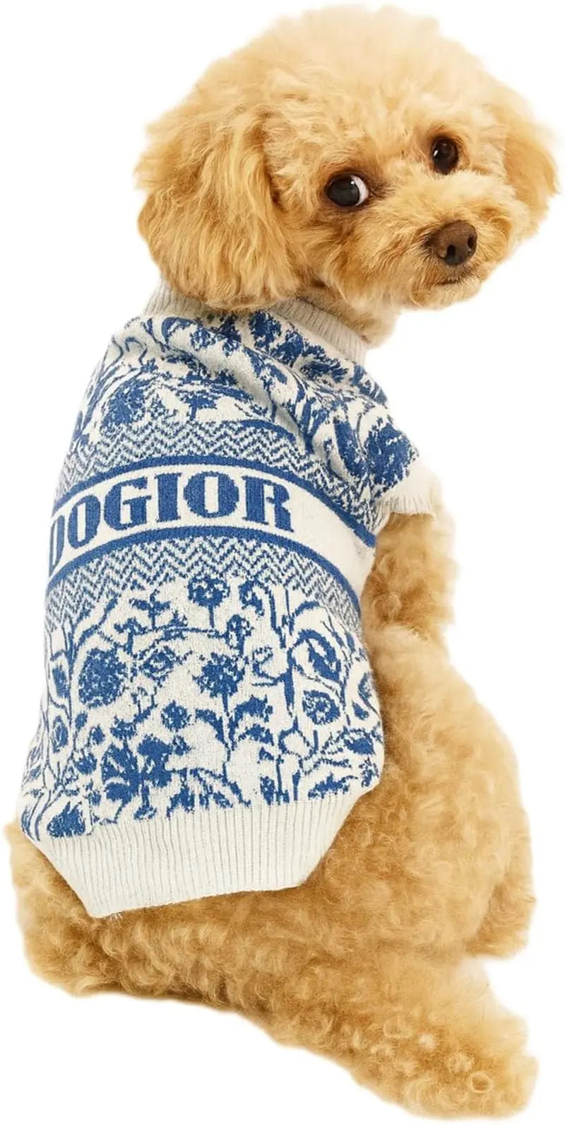 Luxury Knit Dog Sweater for Small Dogs | Warm Designer Pet Outfit (XS–5X)
