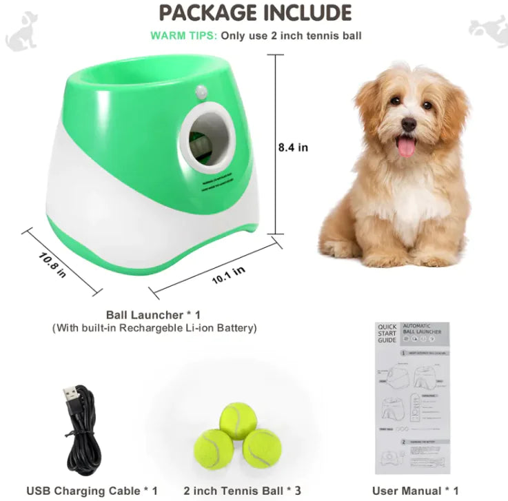 Automatic Dog Ball Launcher with Adjustable Throwing Distance
