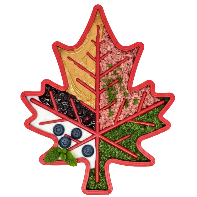 Canadian Maple Leaf Nylon Dog Chew Toy – Durable, Treat-Dispensing