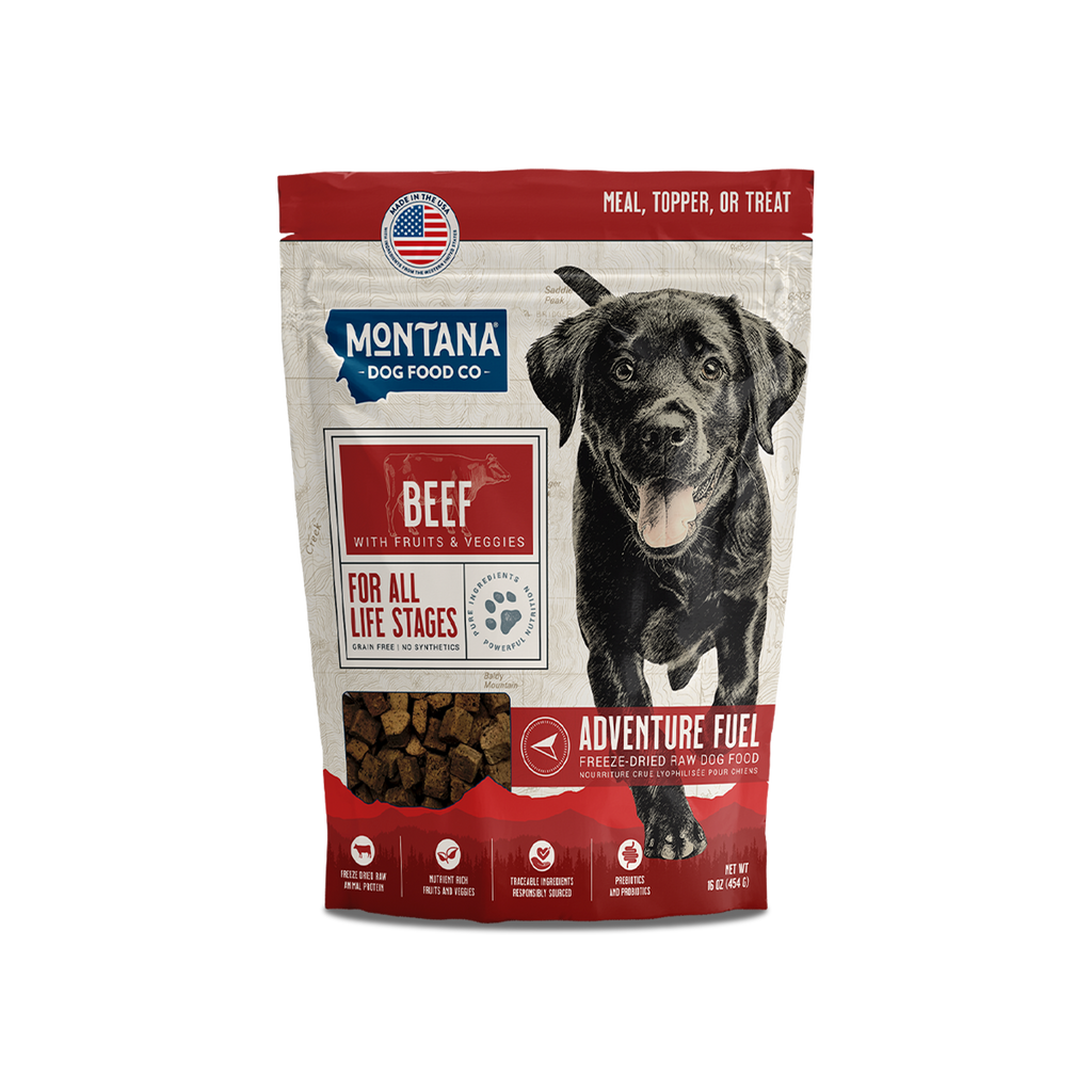 Freeze-Dried Beef Dog Food with Fruits and Vegetables