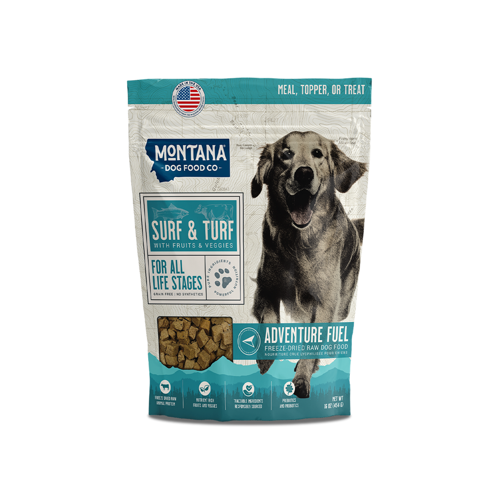 Freeze-Dried Beef & Trout Dog Food with Fruits and Vegetables