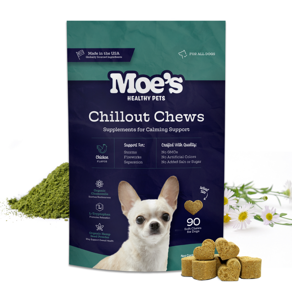 Calming Chews for Dogs with Hemp, Chamomile & Chicken Flavor