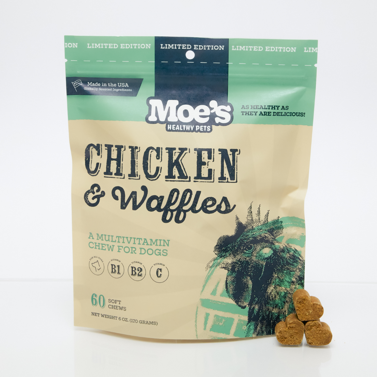 Moe’s Chicken and Waffles Chews for Dogs