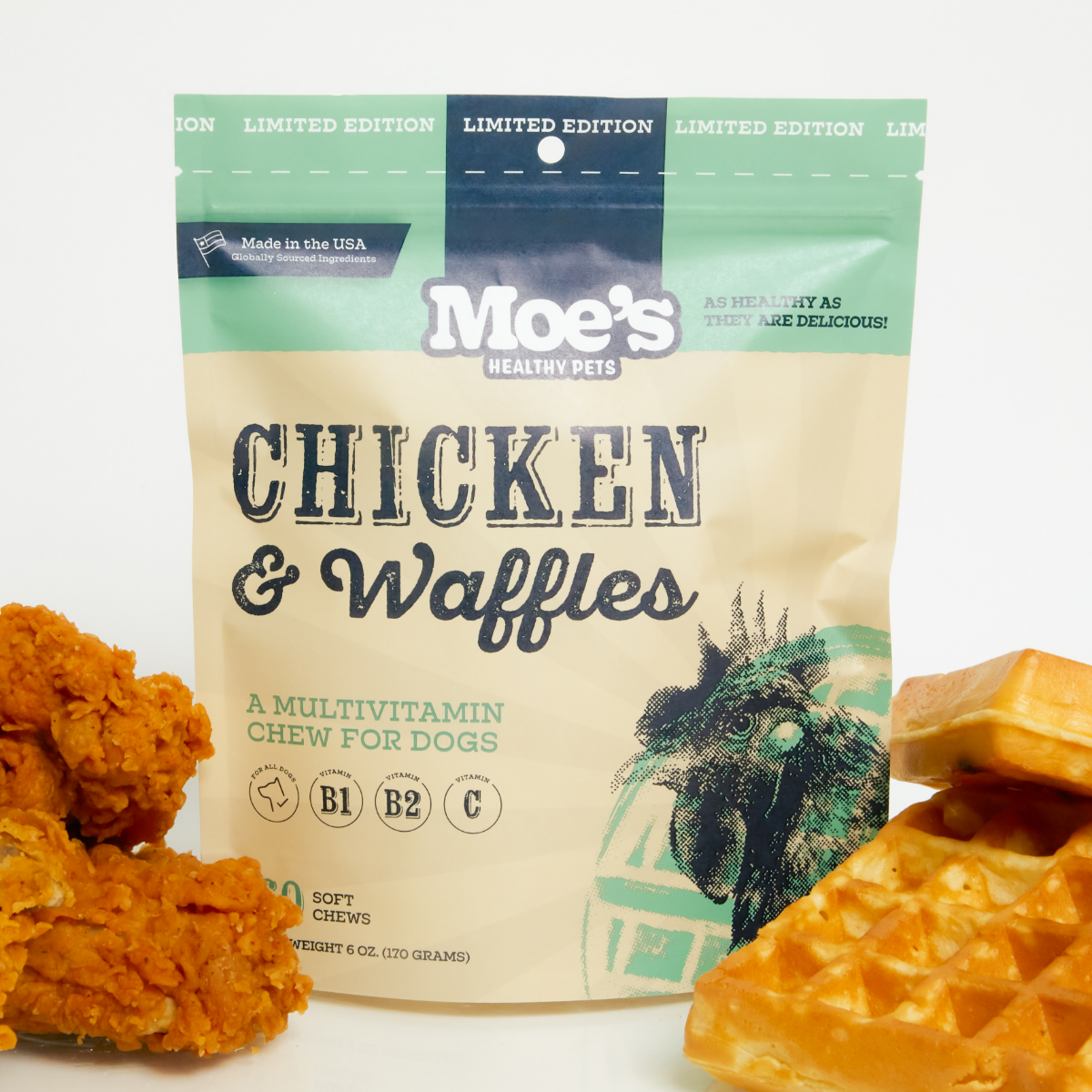 Moe’s Chicken and Waffles Chews for Dogs