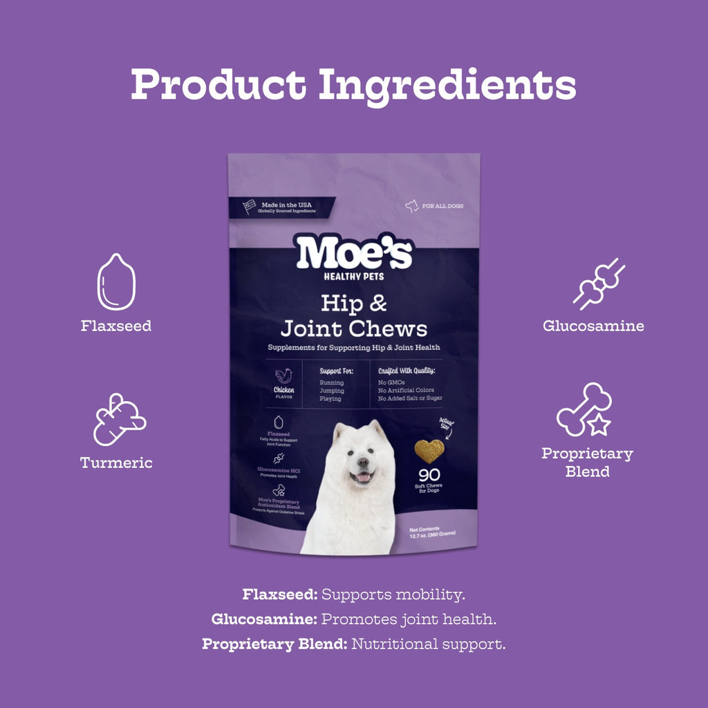 Dog Joint Health Soft Chews with Glucosamine & MSM, Chicken Flavor