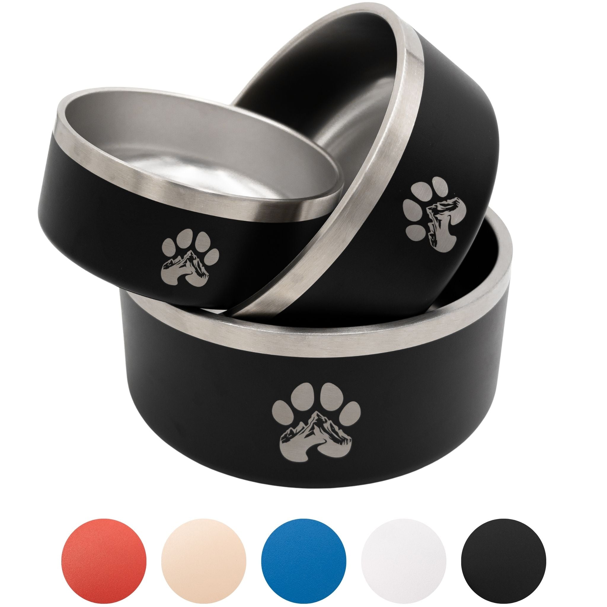Stainless Steel Dog Bowl with Non-Slip Base