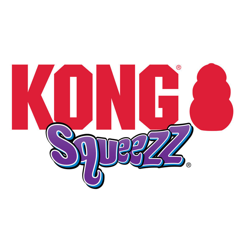 KONG Squeezz Ball Dog Toy with Recessed Squeaker