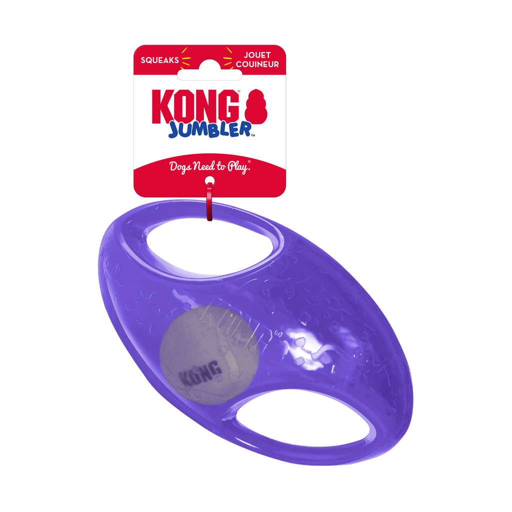 KONG Jumbler Interactive Dog Ball Toy with Handles
