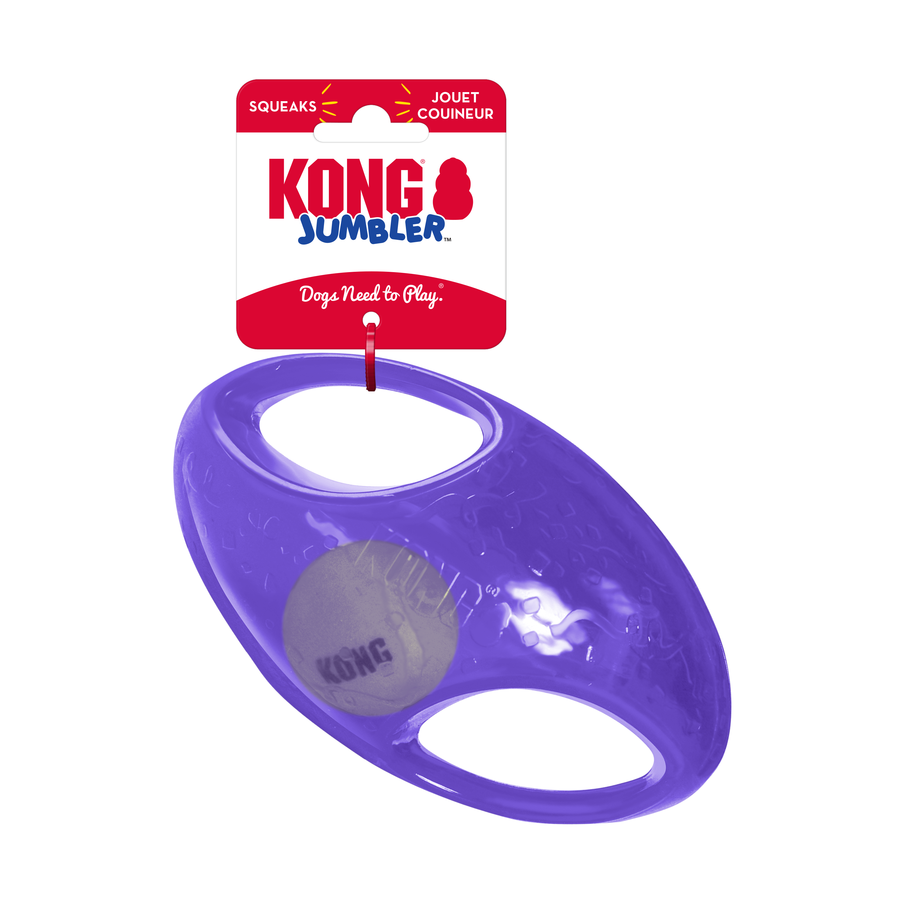 KONG Jumbler Interactive Dog Ball Toy with Handles