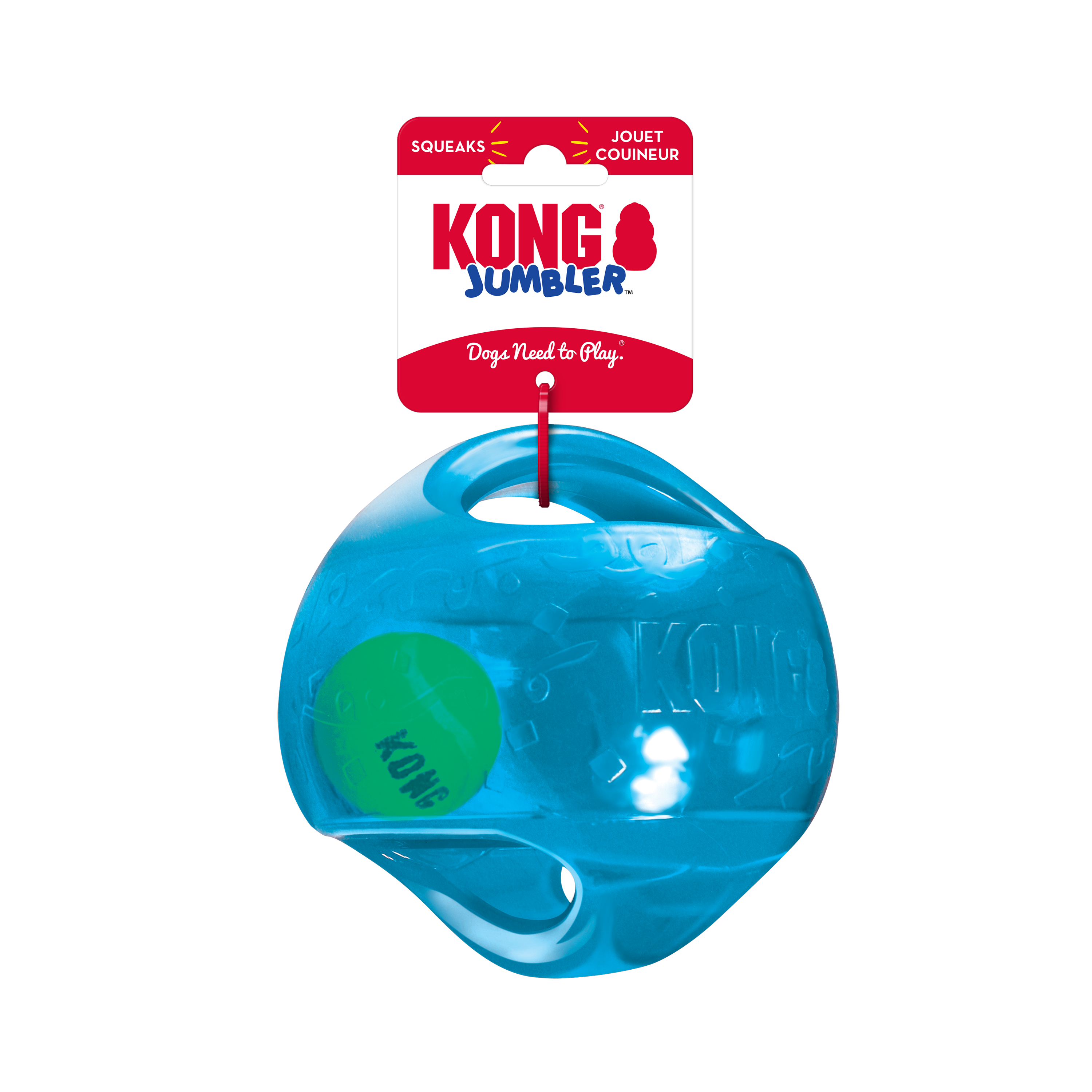 KONG Jumbler Interactive Dog Ball Toy with Squeaker