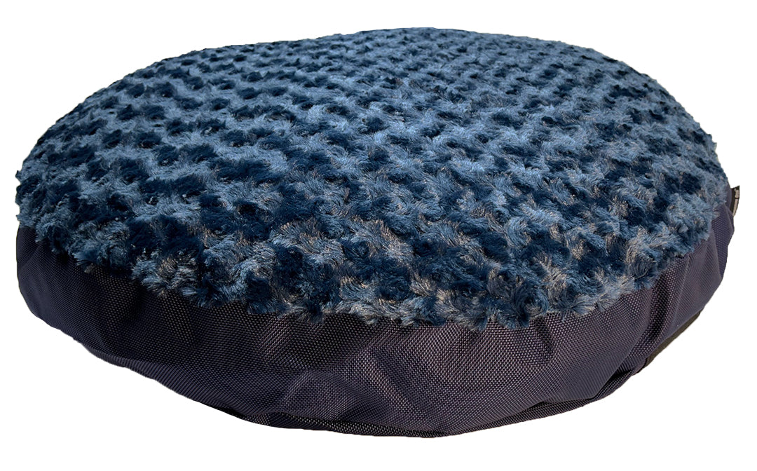 Furvana Round Orthopedic Dog Bed with Minky Fleece Cover