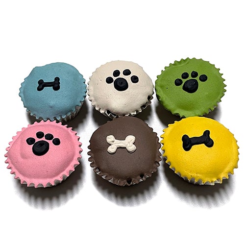 Mini Dog Cupcakes Box – Wheat-Free, All-Natural, 4 Pack