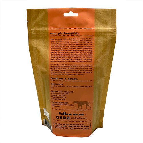 Bacon & Cheddar Dog Treats – Nitrite-Free Pork, 6.5 oz