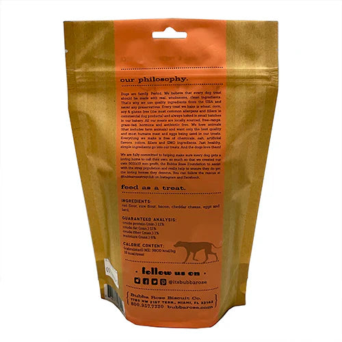 Bacon & Cheddar Dog Biscuits, Wheat-Free, 6.5 oz Bag