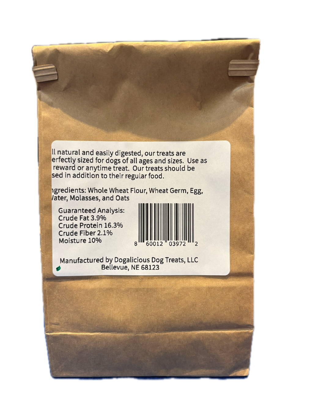 Molasses & Oat Dog Biscuits – Regular Size, 20 Count