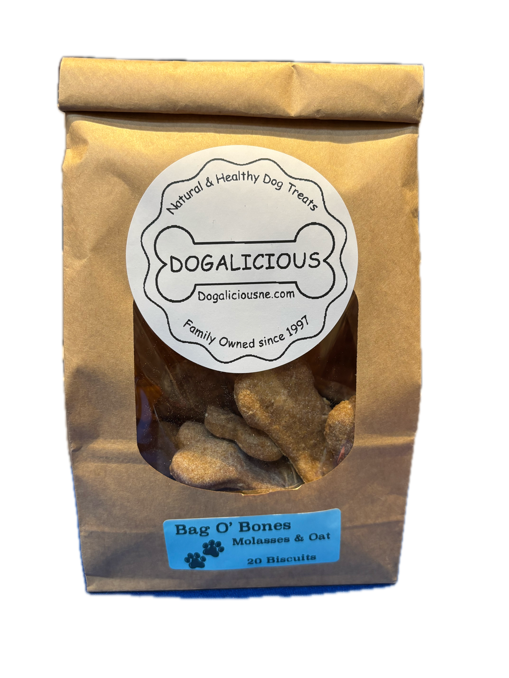 Molasses & Oat Dog Biscuits – Regular Size, 20 Count