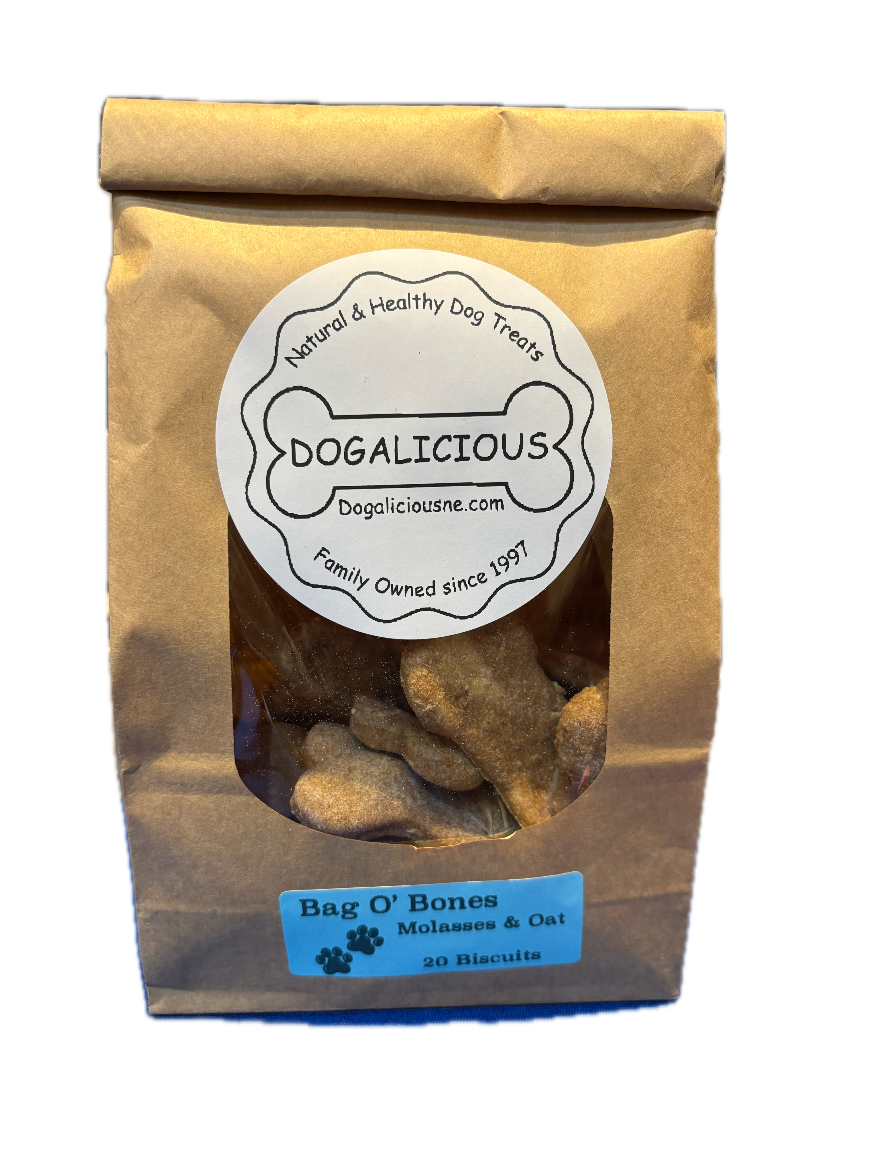 Molasses & Oat Dog Biscuits – Regular Size, 20 Count