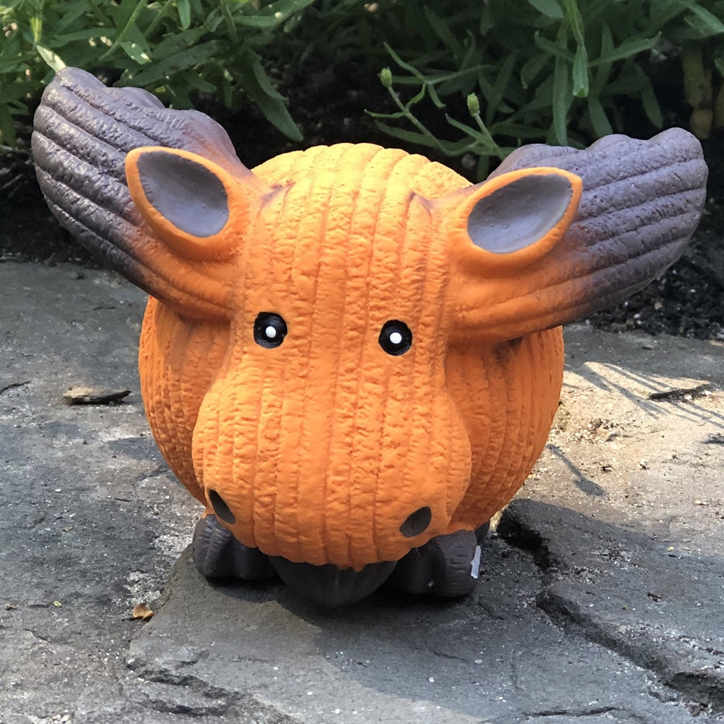 Morris the Moose Ruff-Tex Ball Dog Toy, 3" Orange