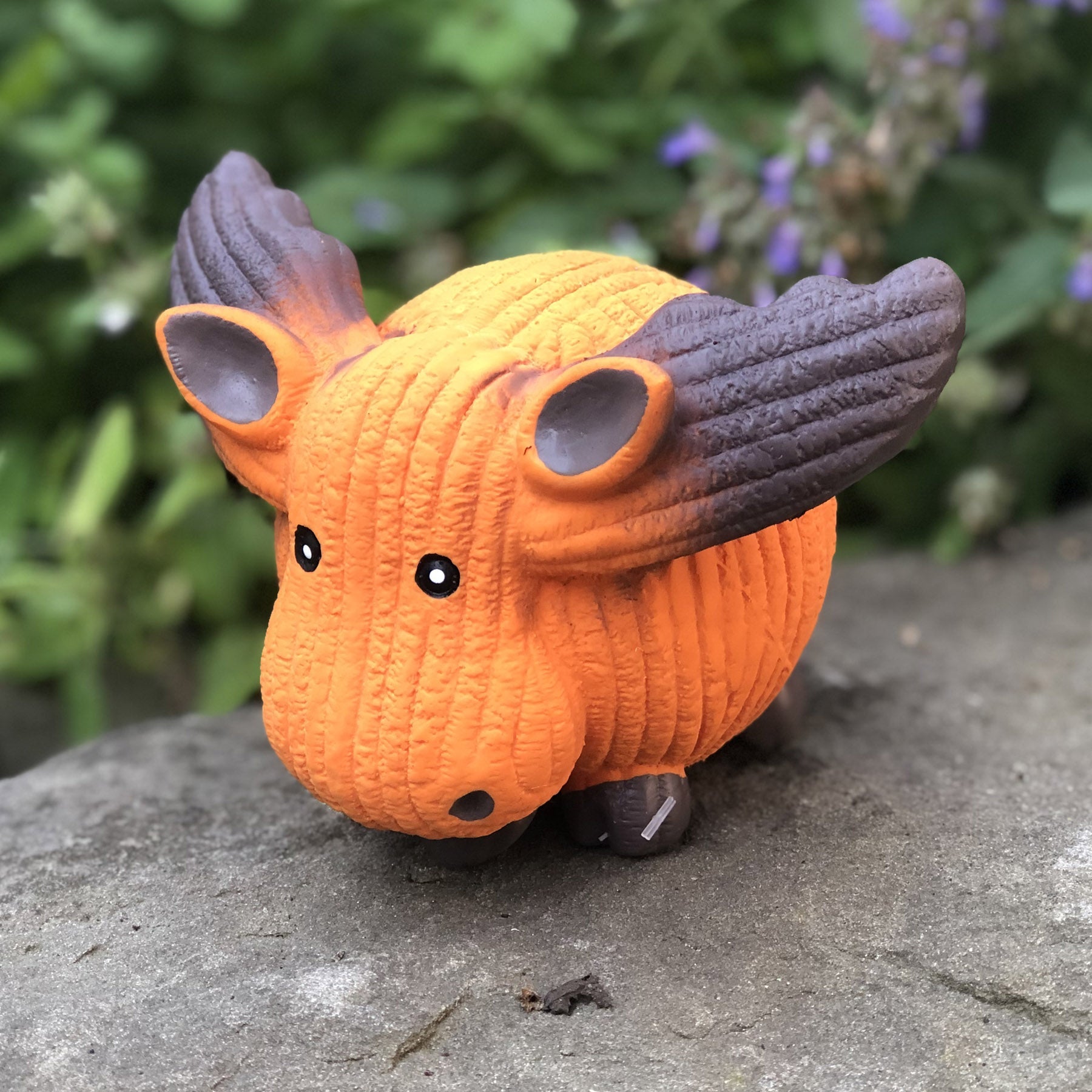 Morris the Moose Ruff-Tex Ball Dog Toy, 3" Orange