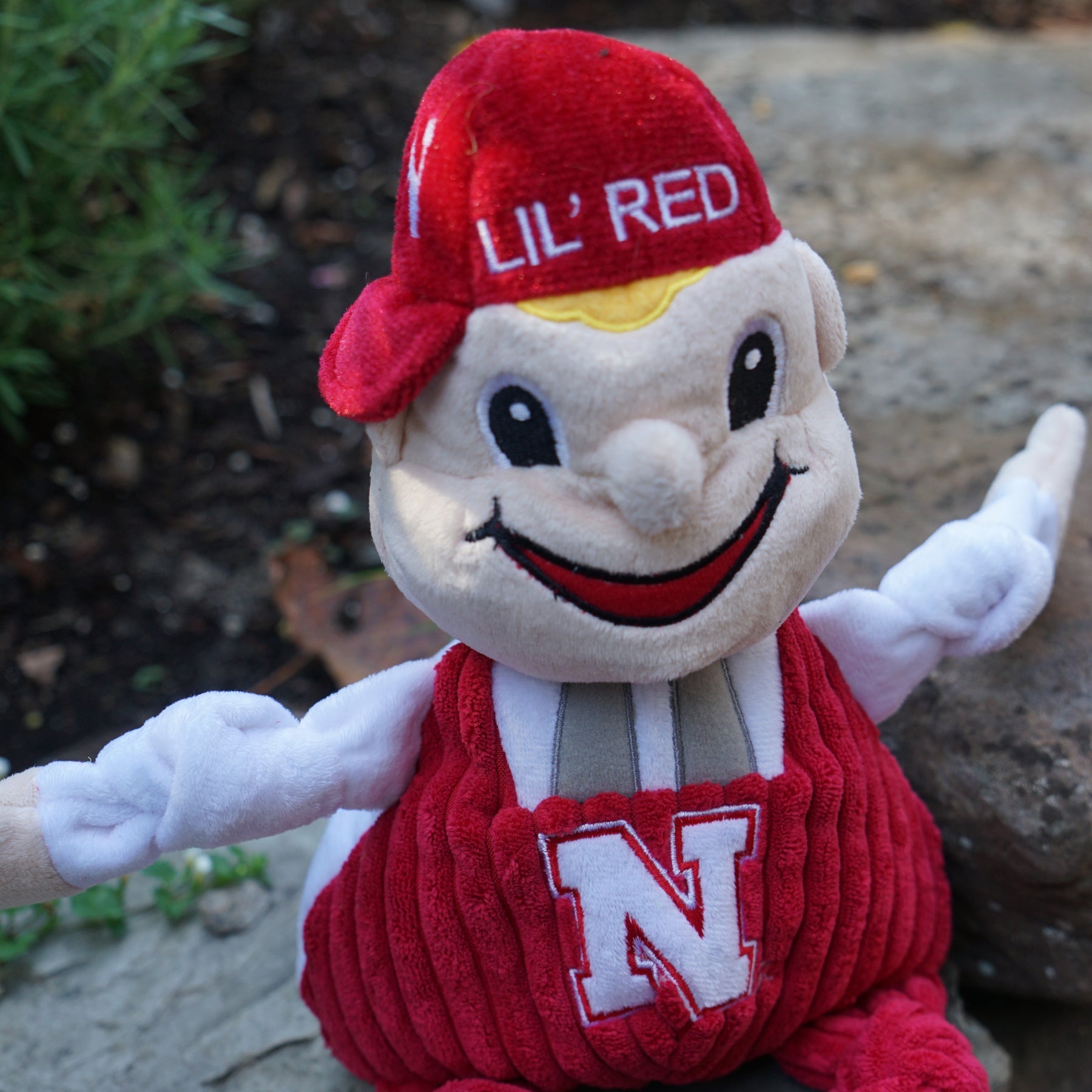 University of Nebraska Lil Red Knottie Plush Dog Toy
